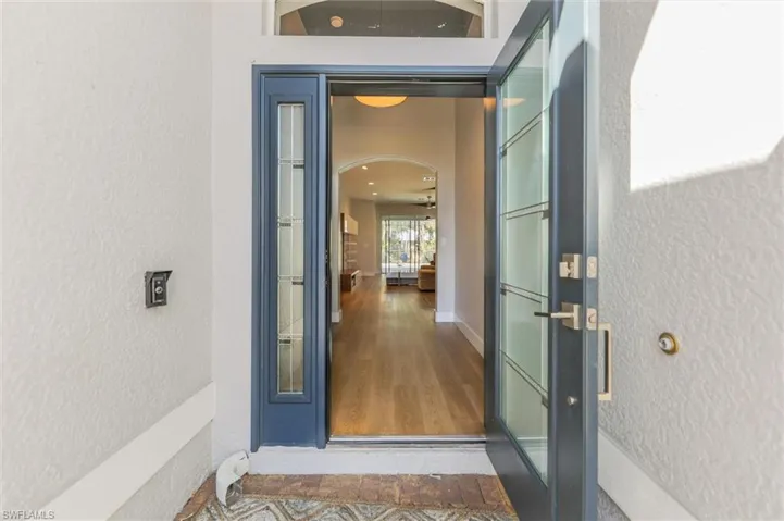 View of exterior entry