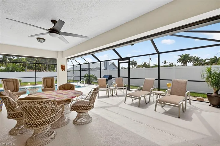 Lanai both under truss and Screened Cage