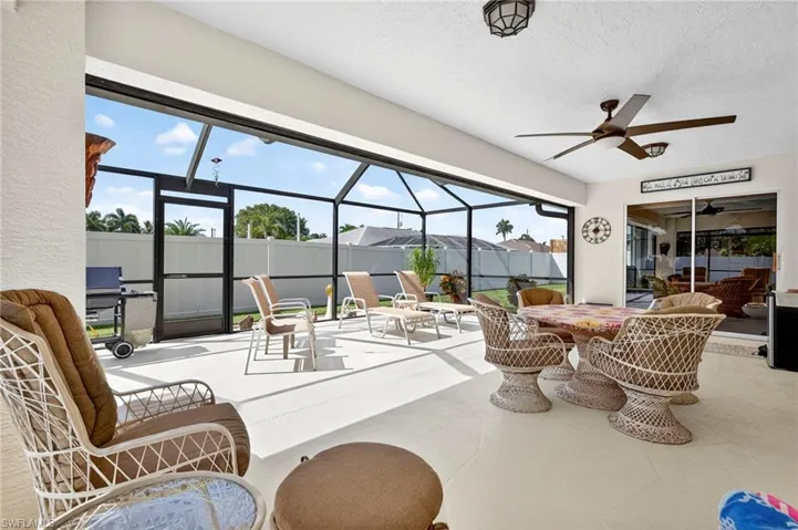 Lanai both under truss and Screened Cage
