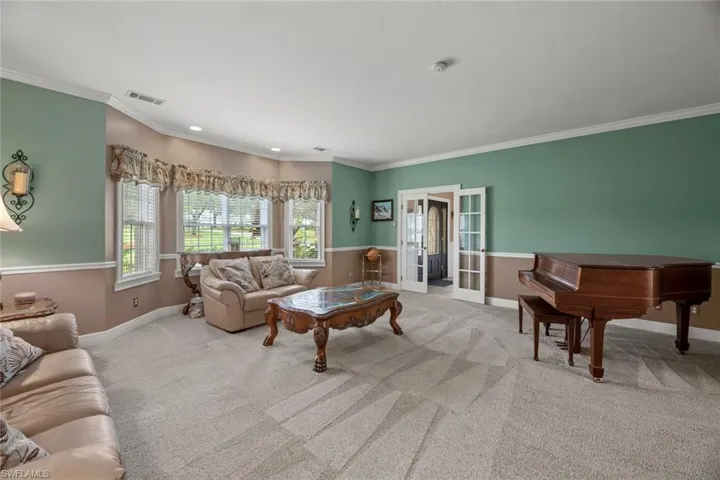 Large bay window area in formal living room