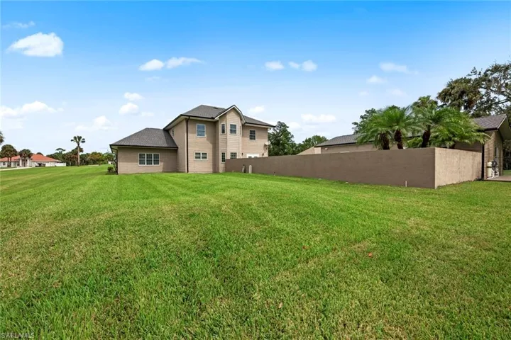 Rear of property