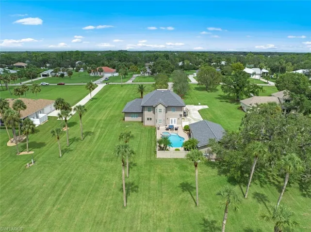 Aerial view of rear of property