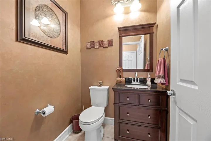 First floor half bath