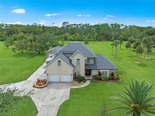 Aerial view of home