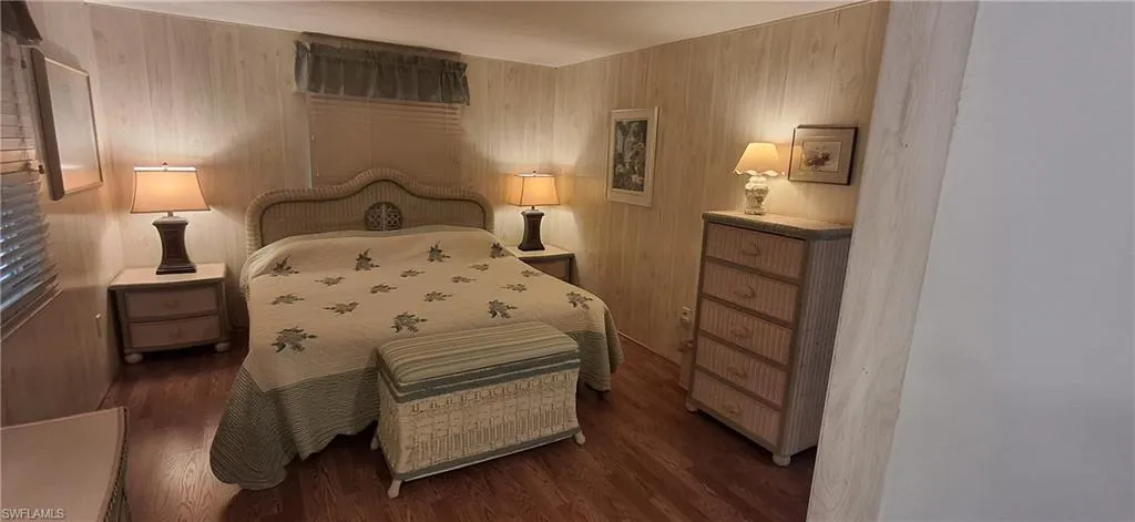 Master bedroom with King Size bed