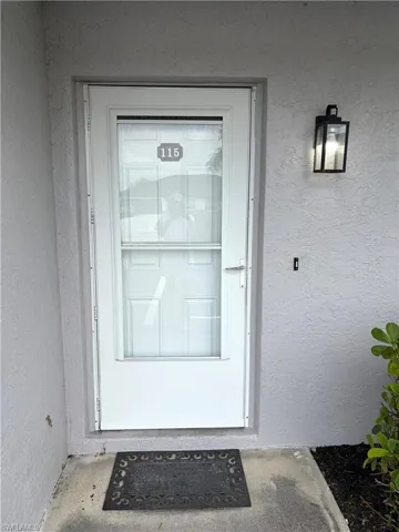 Front glass and screen door entry
