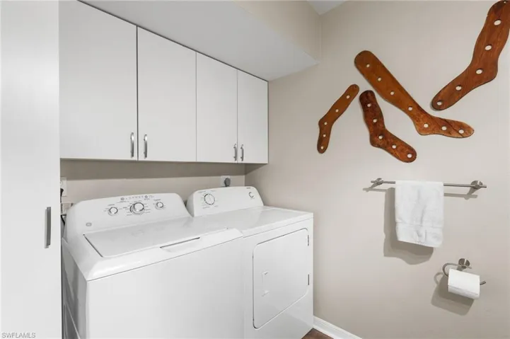 Laundry is located in the downstairs 1/2 bath.