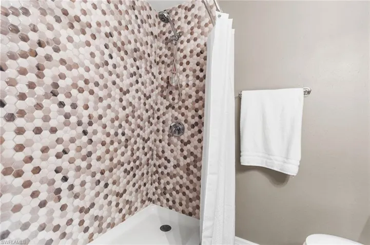 2nd bathroom has a walk in shower.