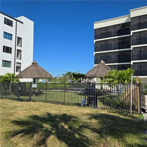 View of yard featuring a gazebo