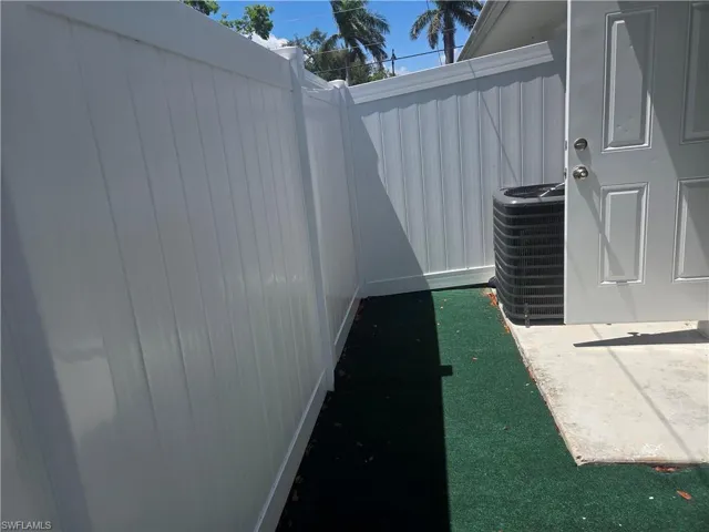 Exterior view of a central AC unit