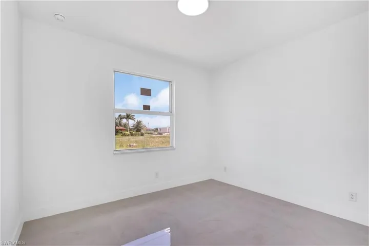 View of tiled spare room