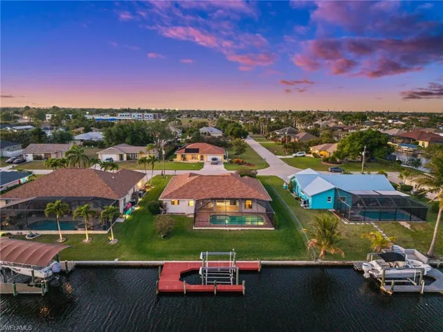 Evening Aerial View of the back