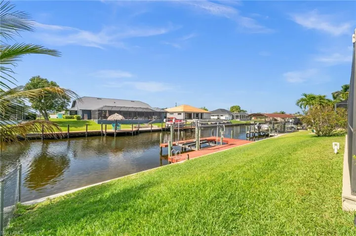 Dock and lift on the Gulf Access Canal