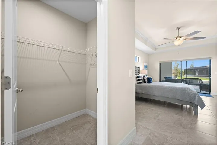 Huge Walk in Closet in Master bedroom