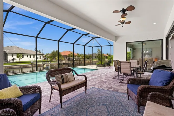Large covered lanai space