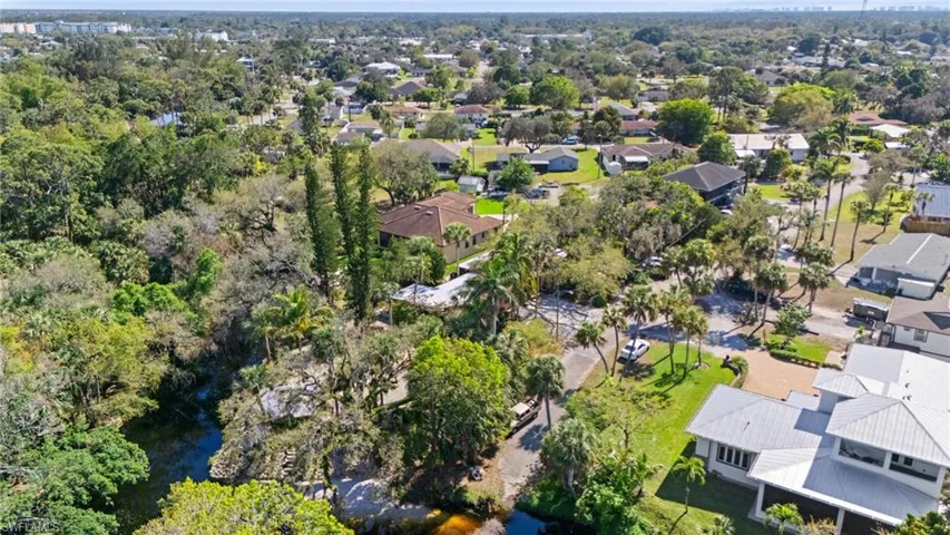 Drone / aerial view with a residential view