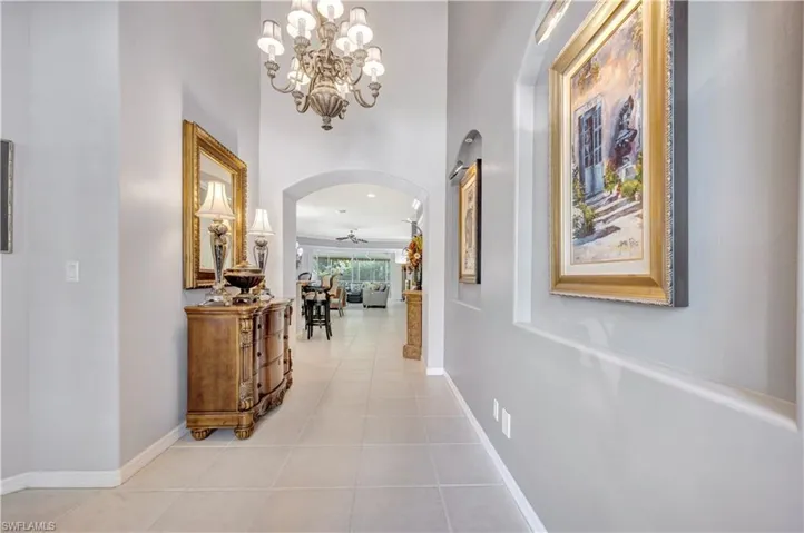 Foyer looking into the living room
