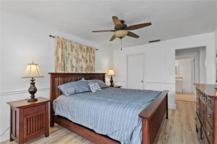 Primary Bedroom featuring light wood finished floors