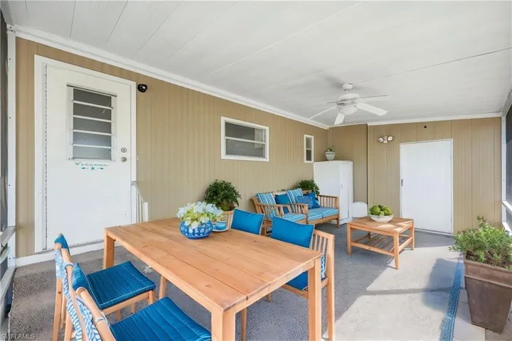 Large outdoor screened in area