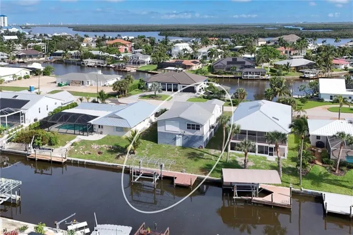 Views of Back Bay along front of property