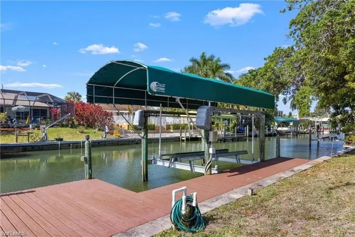 Prior to Ian to show what it will look like with a new boat awning