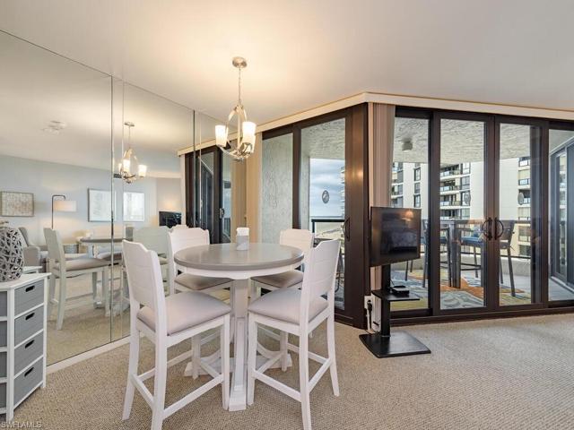 Open designated dining space.