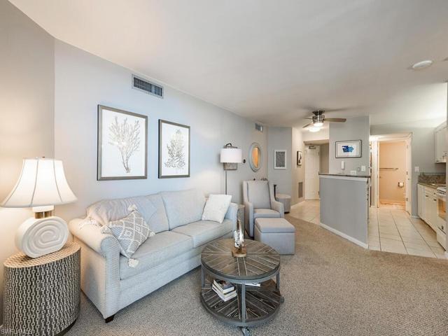 Open living room to kitchen.