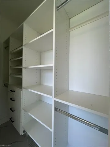 View of spacious closet