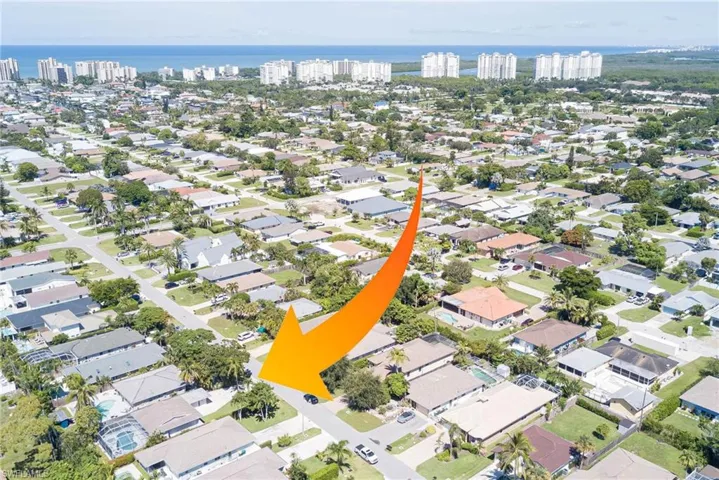 Aerial overview of property's location featuring nearby suburban area and nearby urban area