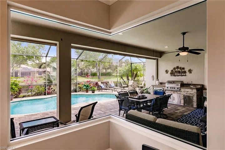 Looking out from breakfast nook