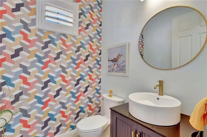 1/2 Bath off Kitchen