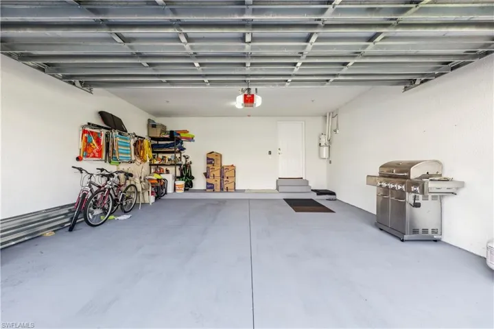 Two-car garage.