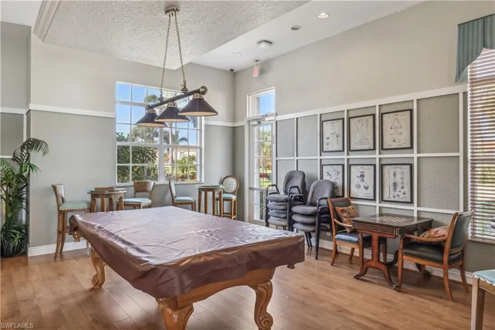Community pool room.