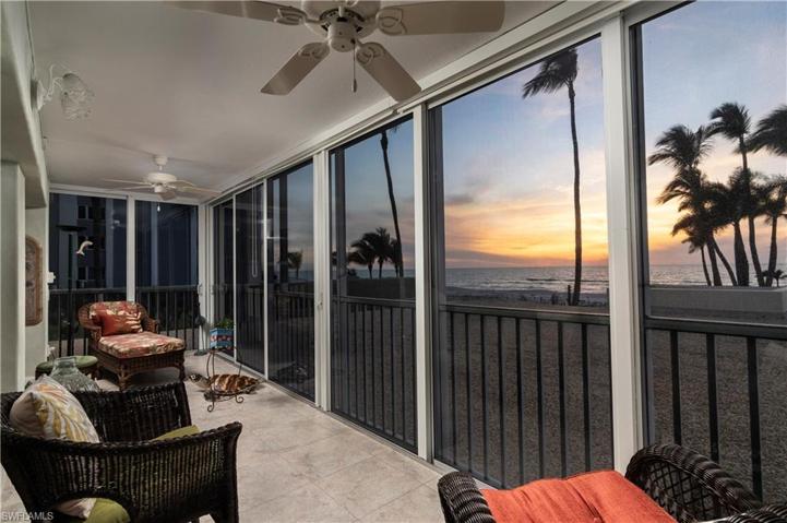 Or, "Sunset Room."  Dolphins by day, glorious skies by night.
