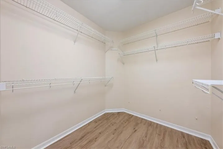 Walk in closet in owners suite