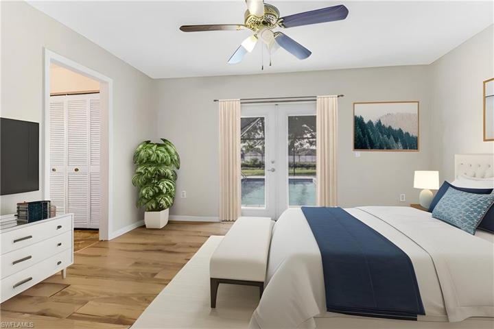 Primary Bedroom with virtual staging