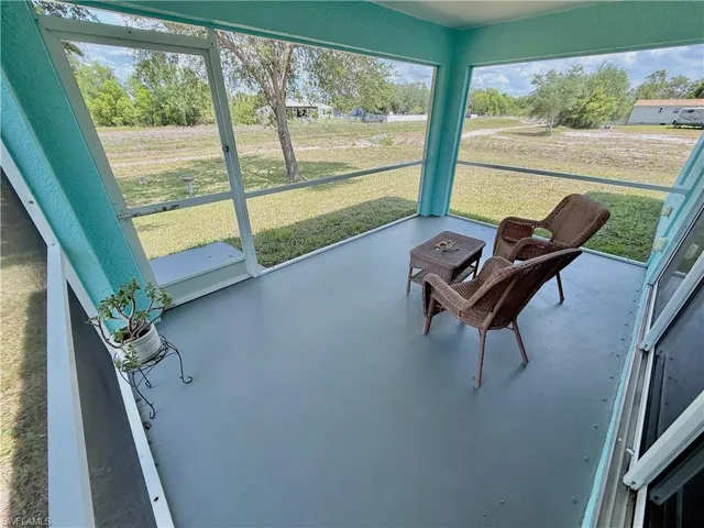 Screened lanai