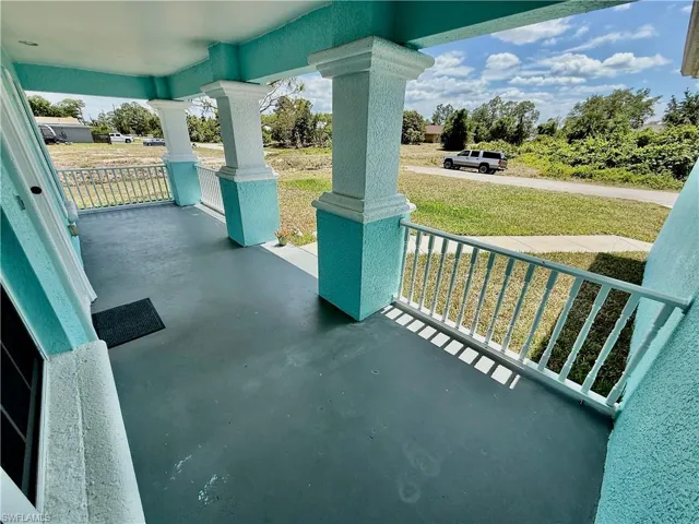 Southern style front porch