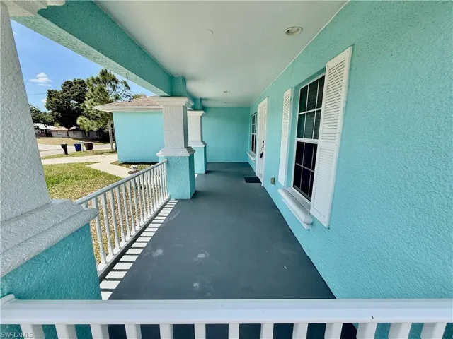 Southern style front porch