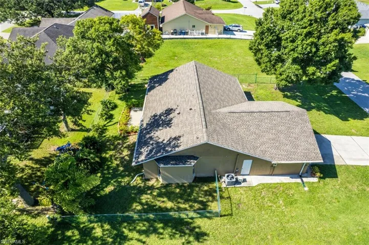 View from above of property