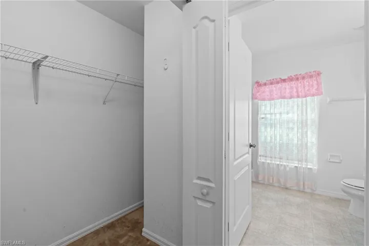 View of spacious closet