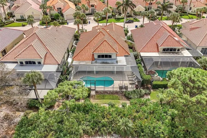 Birds eye view of property