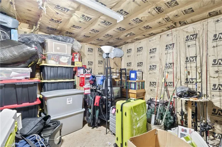 Air conditioned storage room inside barn