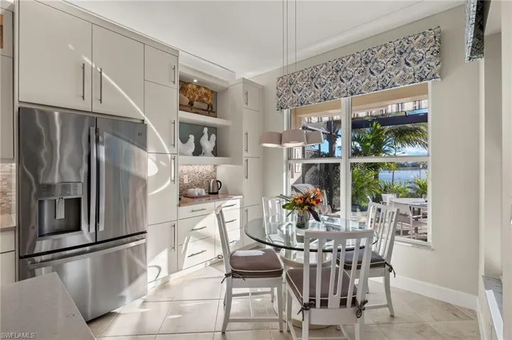 The additional cabinets beyond the fridge was an optional upgrade you will be extremely grateful to have!