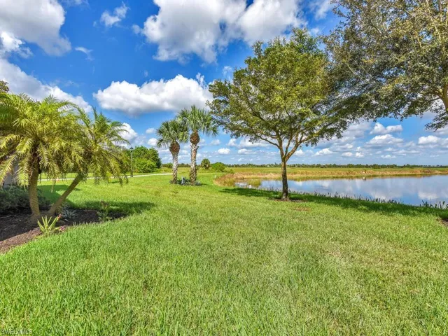 View of yard featuring a water view