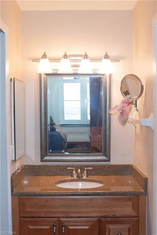 Bathroom featuring vanity