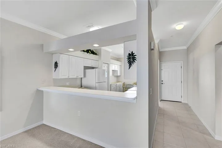 Kitchen & front hallway.