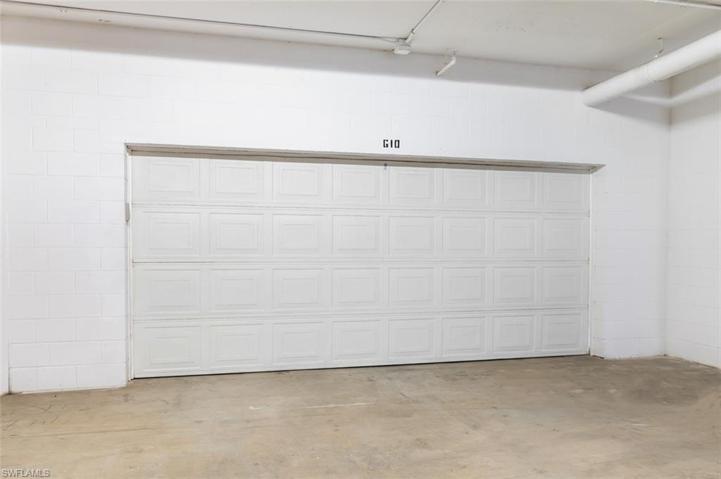 2nd level private 2-car garage