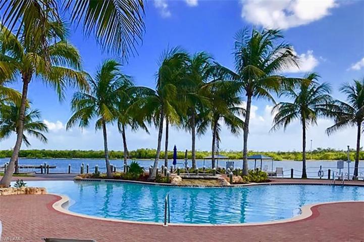 Pre-Ian lakeside pool and spa