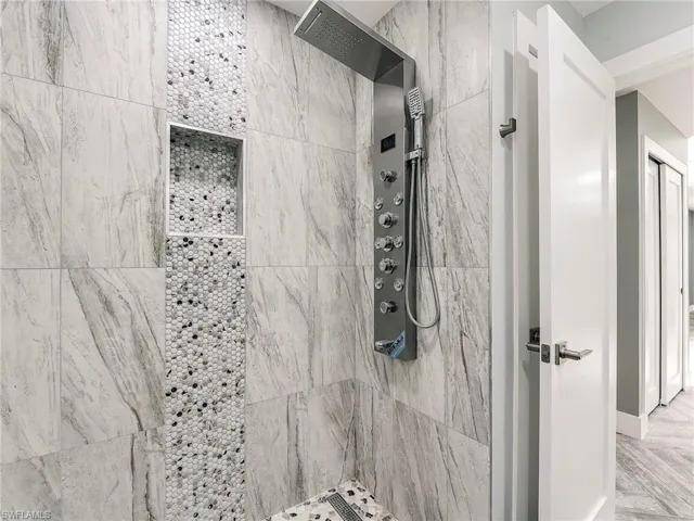 Hall Bath, check out that shower!